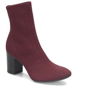 Born- Meggs Knit Block Heel Booties